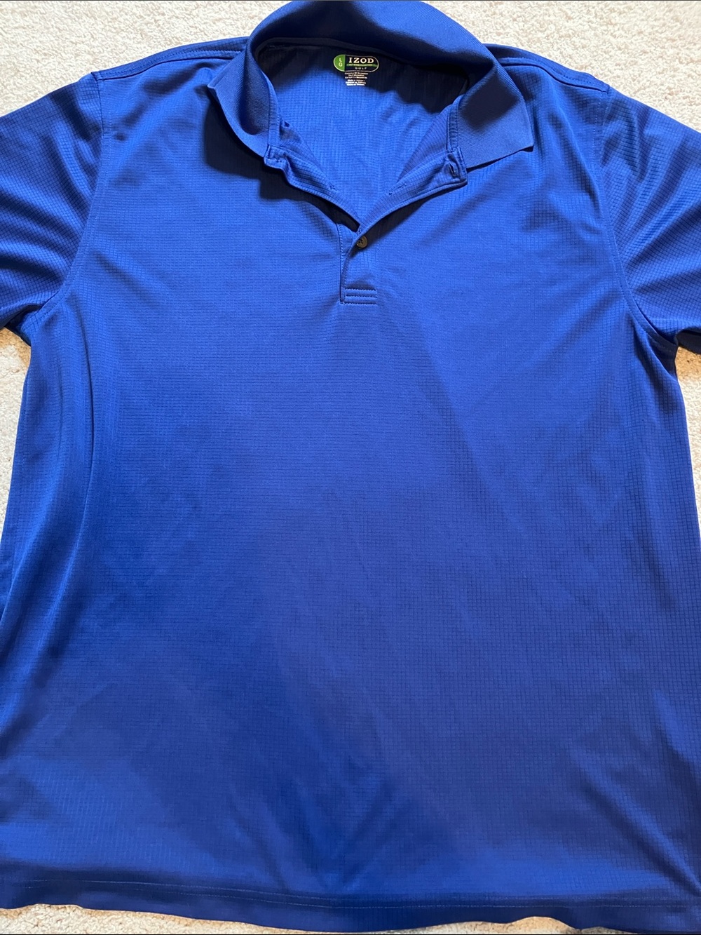 Izod Golf Royal Blue Short Sleeve L